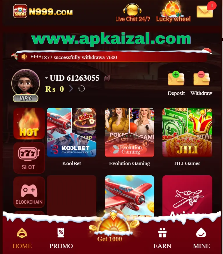 N999 Game APK Download 2026: Best Earning App in Pakistan for Android
