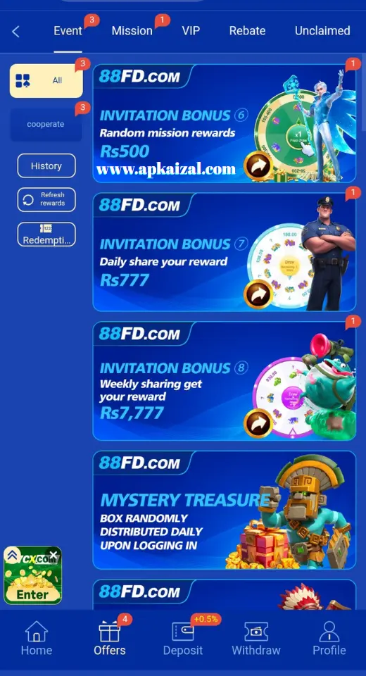 88FD Game Bonuses of real earning apk