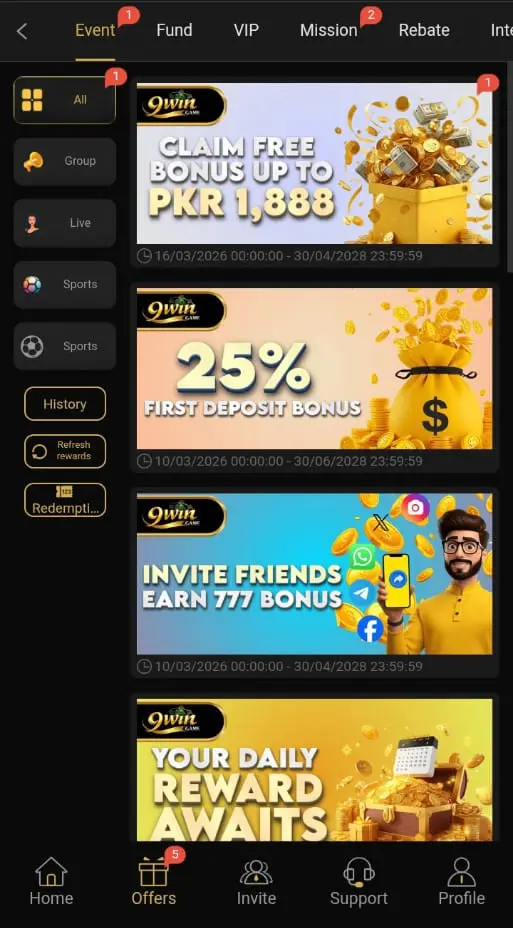 9WIN Game APK Download and Bonus