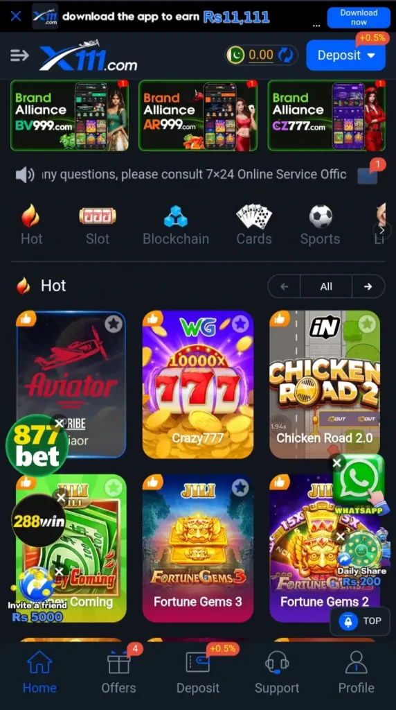 X111 Game Download Latest Version  | Play Games & Earn Real PKR