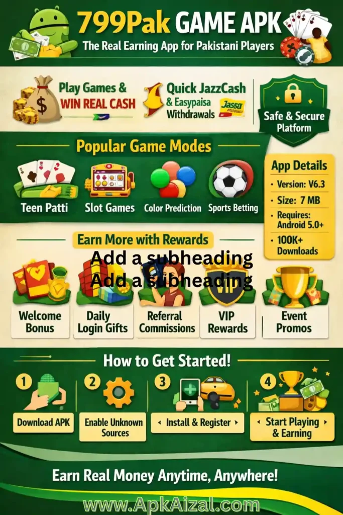 799Pak Game APK – Real Earning App for Pakistani Players
