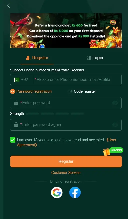 Register and Login Process in Bet QQ Game