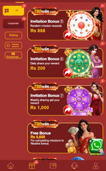 788win Game Bonus and Referral System