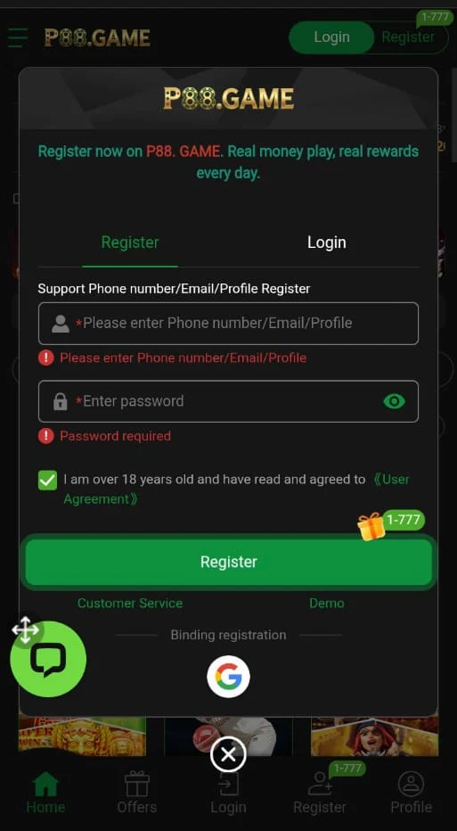 Easy P88 Game Login Guide