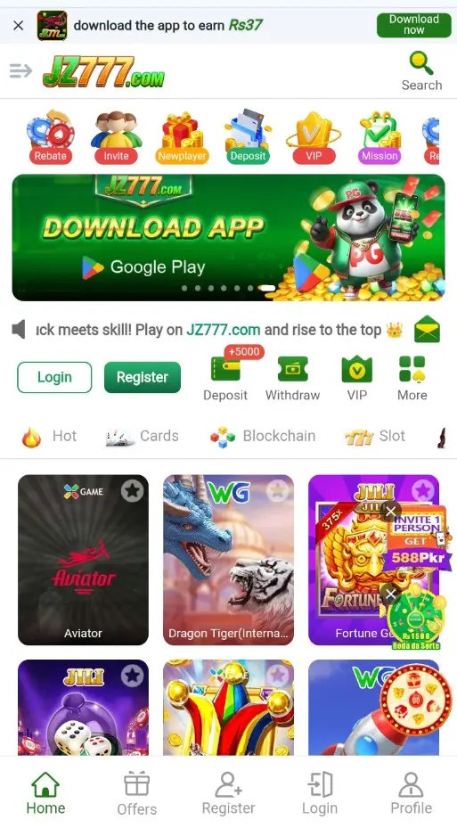 JZ777 Game APK Download in Pakistan – Earn Daily Rewards with JazzCash & EasyPaisa